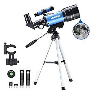 Space Telescope Pro for Beginners Equipped with 150X magnification and 3X Barlow lens [Best seller]