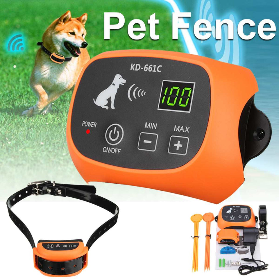 Wireless Dog Fence - Portable Dog Fence With Multiple Collar