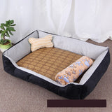 Large Pet Cat Dog Bed 27Colors Warm Cozy Dog House Soft Fleece Nest Dog Baskets House Mat Autumn Winter Waterproof Kennel