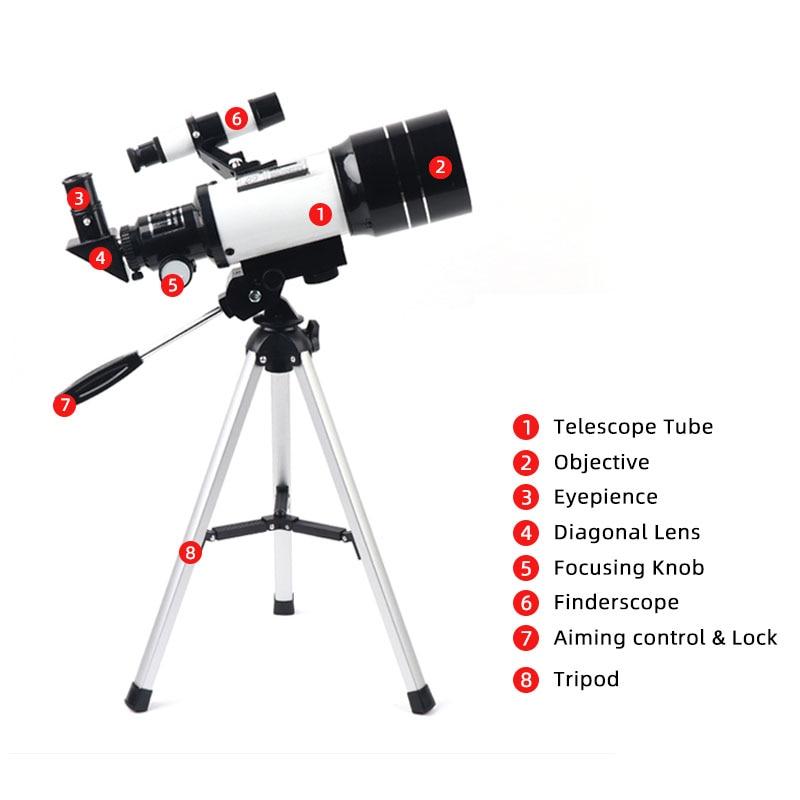 Best Telescope with Adjustable Tripod HD Night Vision By Blue Calin [BEST SELLER]