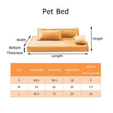 UFBemo Luxury Dog Couch Sofa Cat Bed Memory Foam for Puppy Pets Waterproof Solid for Small Large Dogs Removable Cover Suede