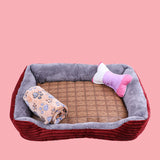 Large Pet Cat Dog Bed 27Colors Warm Cozy Dog House Soft Fleece Nest Dog Baskets House Mat Autumn Winter Waterproof Kennel