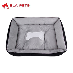Large Pet Cat Dog Bed 27Colors Warm Cozy Dog House Soft Fleece Nest Dog Baskets House Mat Autumn Winter Waterproof Kennel