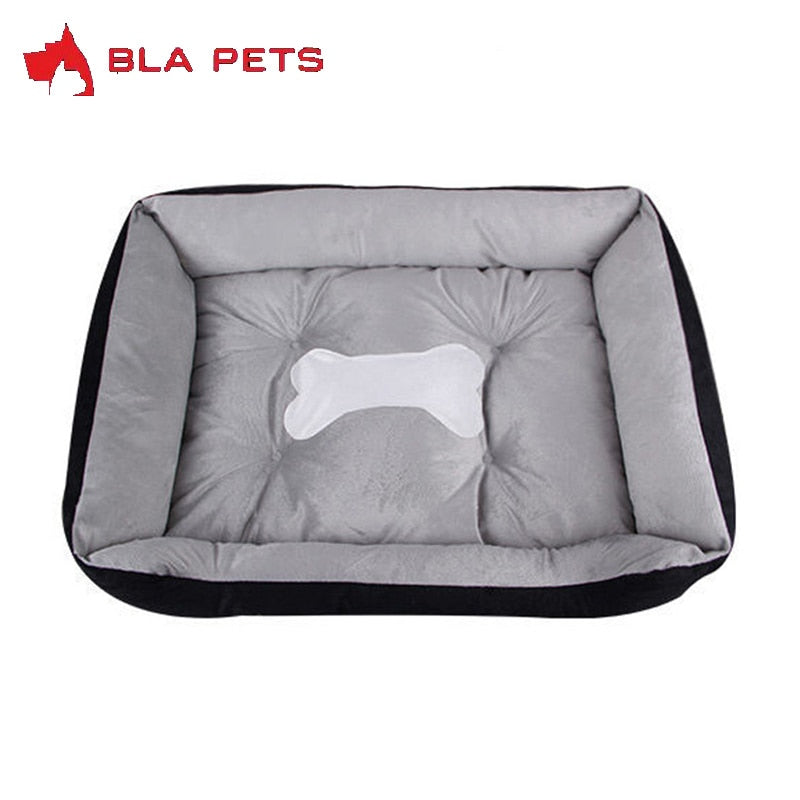 Large Pet Cat Dog Bed 27Colors Warm Cozy Dog House Soft Fleece Nest Dog Baskets House Mat Autumn Winter Waterproof Kennel
