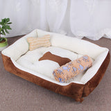 Large Pet Cat Dog Bed 27Colors Warm Cozy Dog House Soft Fleece Nest Dog Baskets House Mat Autumn Winter Waterproof Kennel