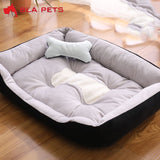 Large Pet Cat Dog Bed 27Colors Warm Cozy Dog House Soft Fleece Nest Dog Baskets House Mat Autumn Winter Waterproof Kennel