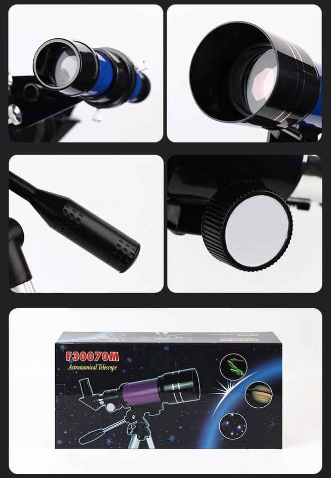 Space Telescope Pro for Beginners Equipped with 150X magnification and 3X Barlow lens [Best seller]