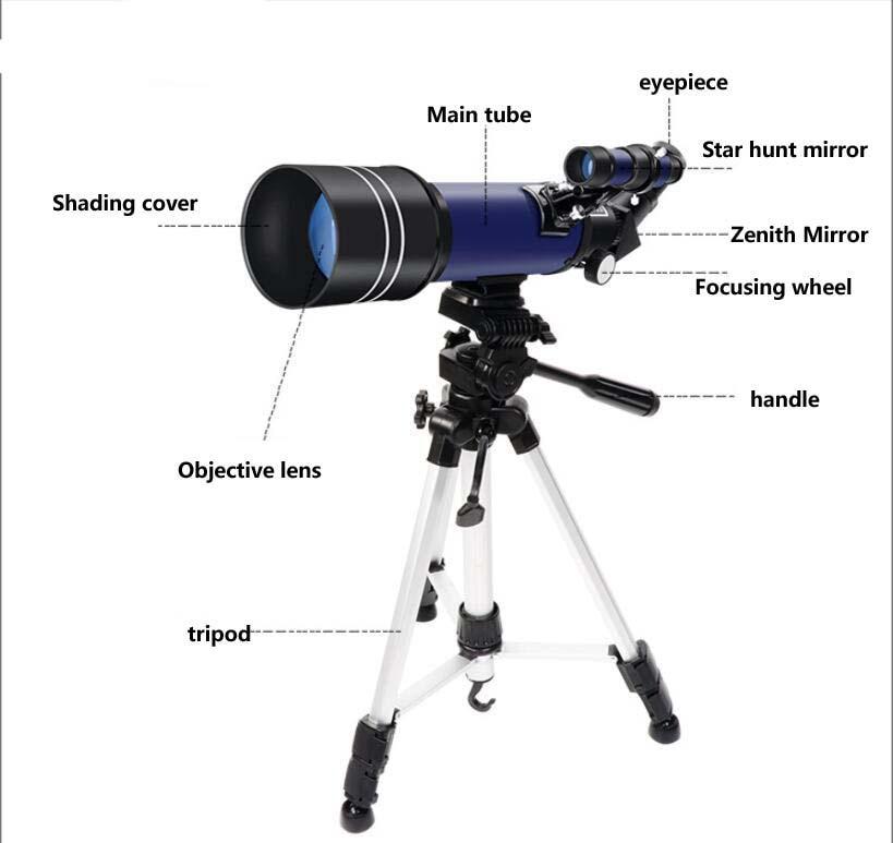 Space Telescope Pro for Beginners Equipped with 150X magnification and 3X Barlow lens [Best seller]