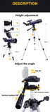 Space Telescope Pro for Beginners Equipped with 150X magnification and 3X Barlow lens [Best seller]