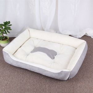 Large Pet Cat Dog Bed 27Colors Warm Cozy Dog House Soft Fleece Nest Dog Baskets House Mat Autumn Winter Waterproof Kennel