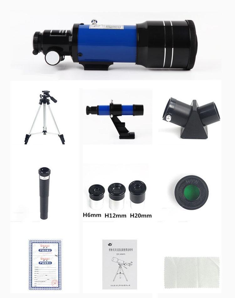 Space Telescope Pro for Beginners Equipped with 150X magnification and 3X Barlow lens [Best seller]