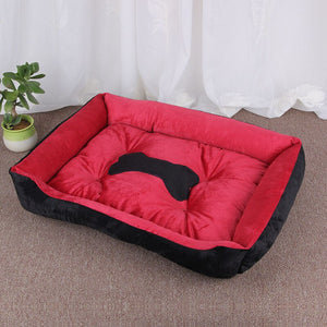 Large Pet Cat Dog Bed 27Colors Warm Cozy Dog House Soft Fleece Nest Dog Baskets House Mat Autumn Winter Waterproof Kennel