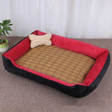 Large Pet Cat Dog Bed 27Colors Warm Cozy Dog House Soft Fleece Nest Dog Baskets House Mat Autumn Winter Waterproof Kennel
