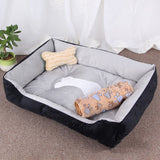 Large Pet Cat Dog Bed 27Colors Warm Cozy Dog House Soft Fleece Nest Dog Baskets House Mat Autumn Winter Waterproof Kennel