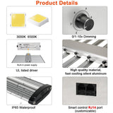 Phlizon Groeilamp 800 Watt Full Spectrum LED Grow Light Bar For Indoor Plant