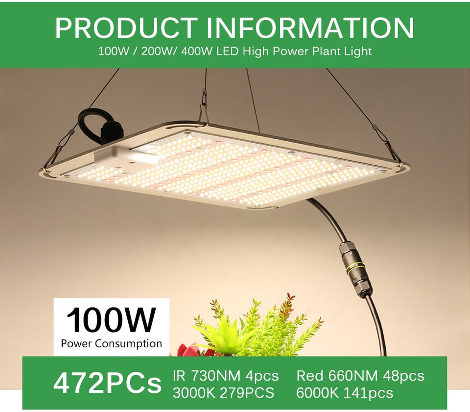 1000W 2000W 4000W Quantum Grow Light Sunlike Full Spectrum LED Phyto Lamp for Plant Hydroponic Greenhouse VEG BLOOM Growth Light