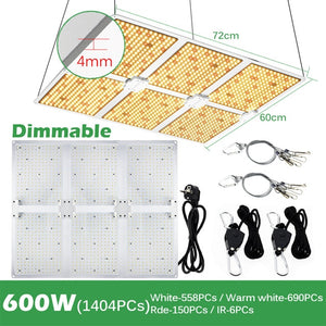 LED Grow Light Samsung LM281B 2000W 4000W 6000W Quantum Sunlike Full Spectrum Phyto Lamp For Greenhouse Plant Growth Lighting.
