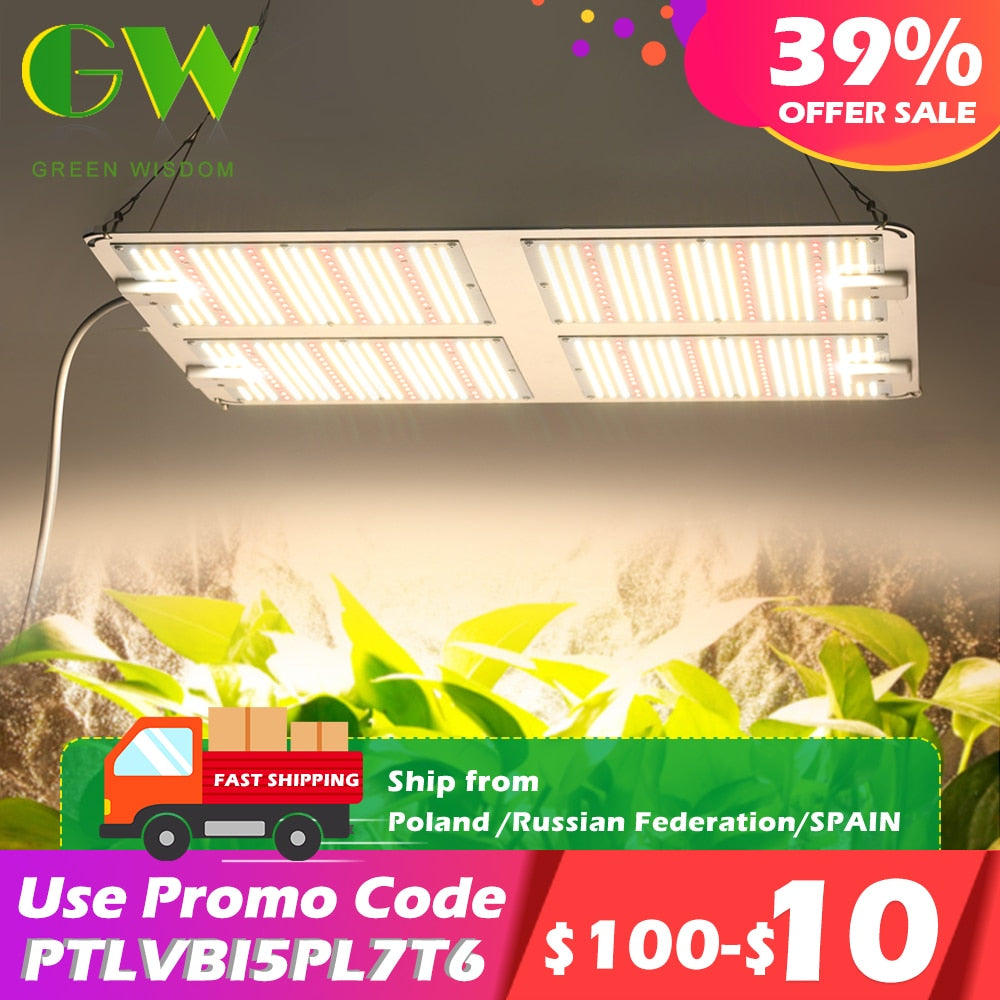 1000W 2000W 4000W Quantum Grow Light Sunlike Full Spectrum LED Phyto Lamp for Plant Hydroponic Greenhouse VEG BLOOM Growth Light