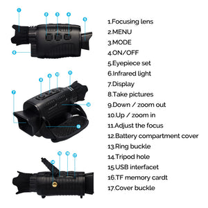 Binocular Night Vision Device High Magnification High Definition Binoculars Night Infrared Digital Night Vision Telescope