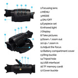 Binocular Night Vision Device High Magnification High Definition Binoculars Night Infrared Digital Night Vision Telescope