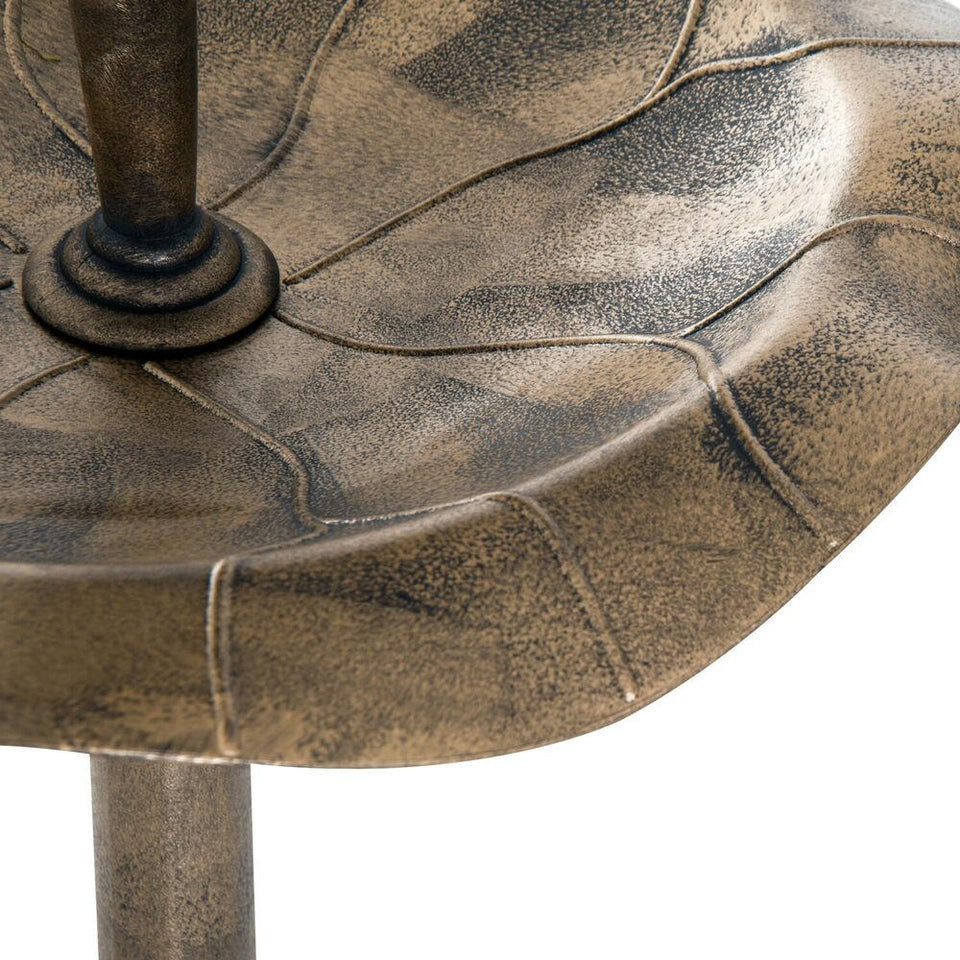 3-in-1 Outdoor Pedestal Bird Bath Garden Décor Feeder Planter Resin Freestanding