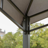 Soft Top Patio Outdoor Canopy Gazebo Tent Grey 10' x 10'