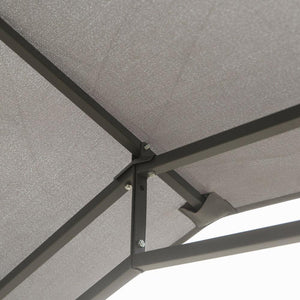 Soft Top Patio Outdoor Canopy Gazebo Tent Grey 10' x 10'