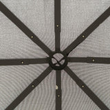 Soft Top Patio Outdoor Canopy Gazebo Tent Grey 10' x 10'