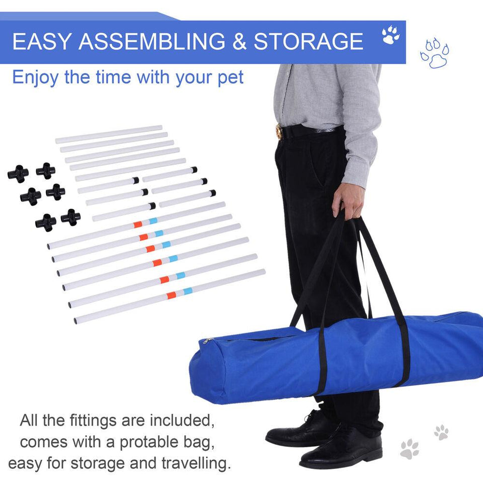 Dog Pet Agility Training Equipment 3 Piece Starter Course Set