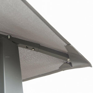 Soft Top Patio Outdoor Canopy Gazebo Tent Grey 10' x 10'